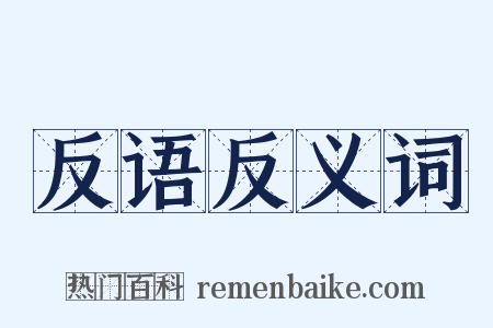反语反义词是什么意思的图片